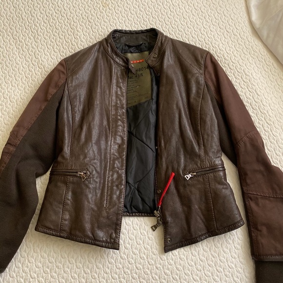 β€οΈUnique Prada Jacket Dark Brown - Picture 3 of 8